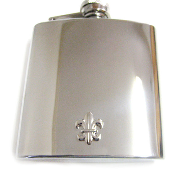 Fleur de lys Boy Scout Flask - Picture 1 of 1